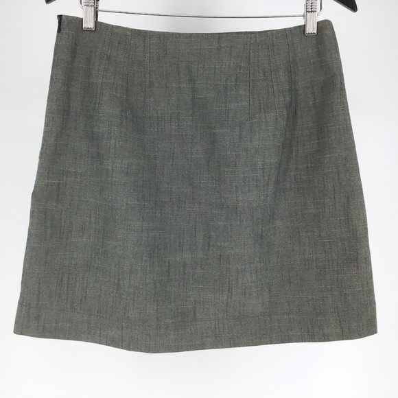 kensie Green Mini Skirt with Button Accents, 10 - Picture 8 of 12